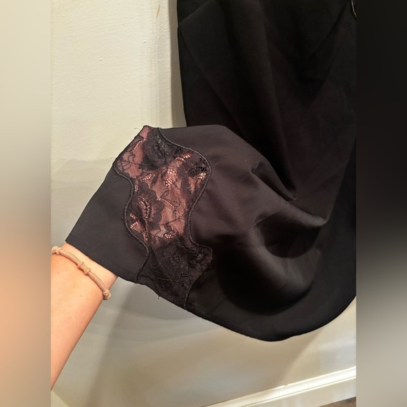 Princess Polly Black Lace Mini Dress slip short vacation fancy lace - Picture 6 of 12